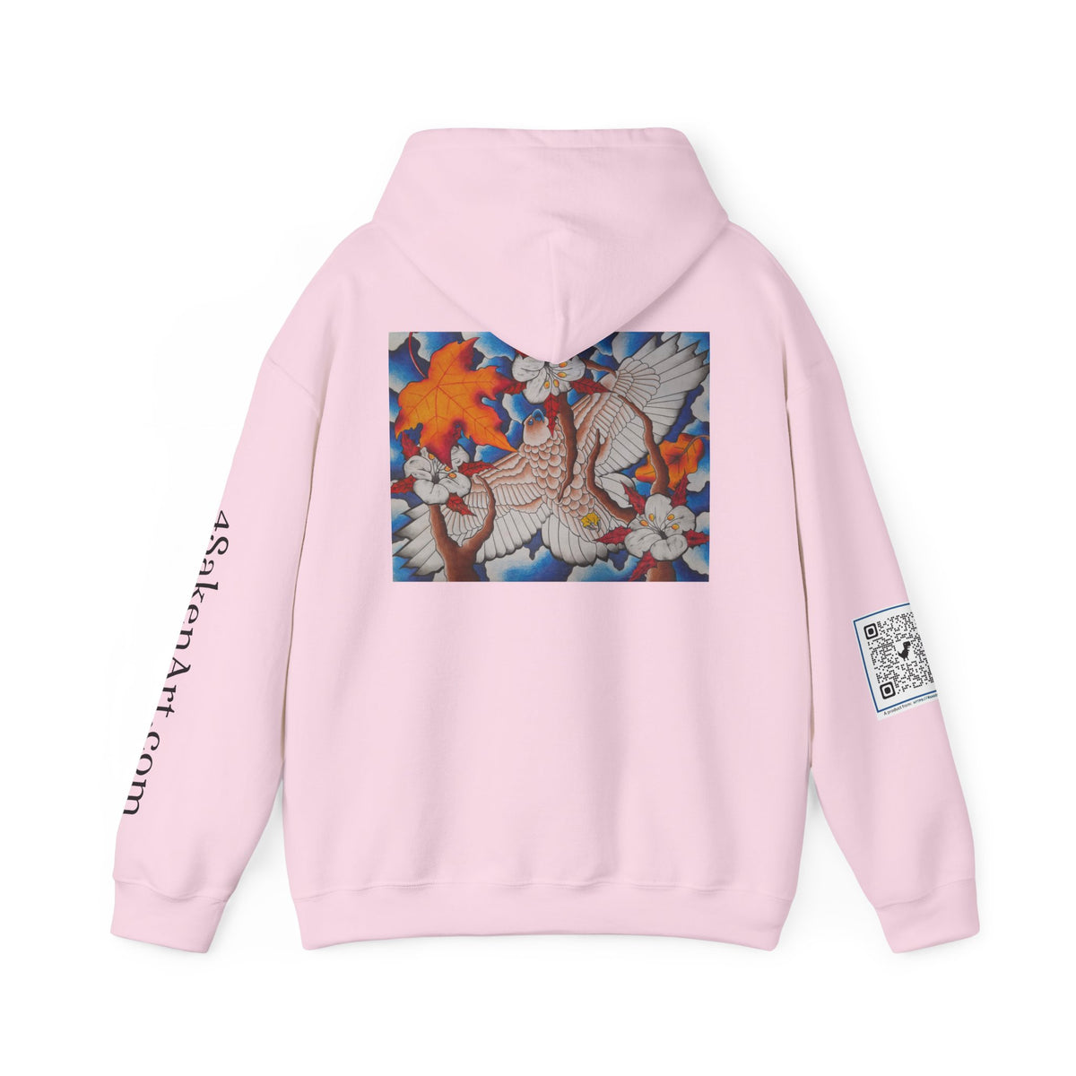 Floral Hawk Hoodie — Hawk with Flowers Sweatshirt