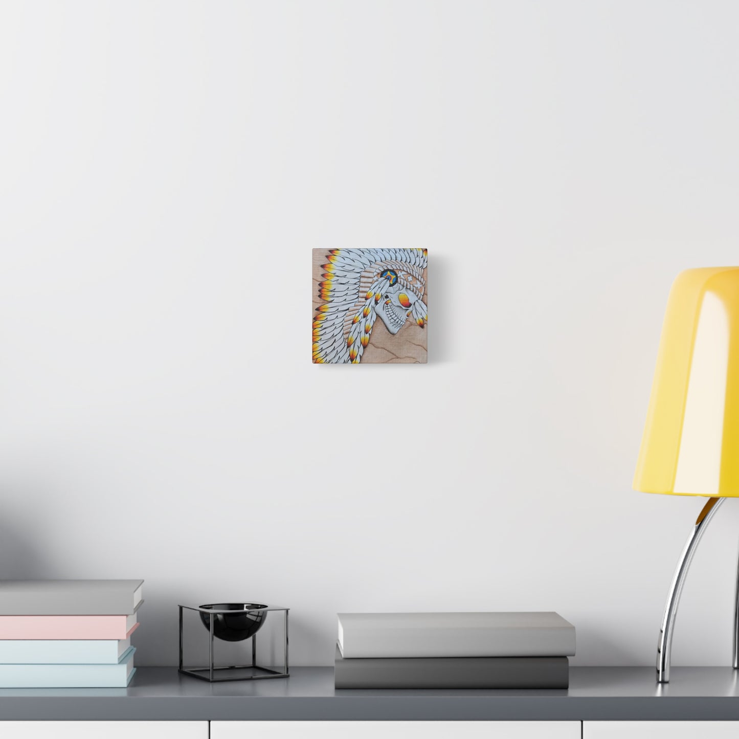 Chief Skull Matte Canvas Wall Art (Stretched 1.25")