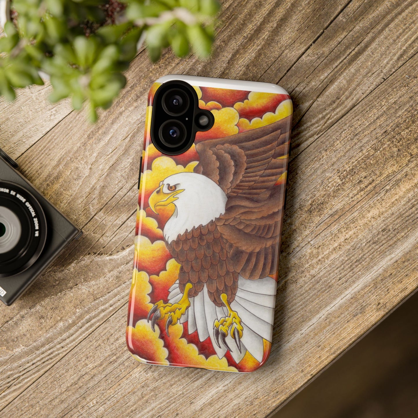 Eagle Phone Case, Tough Cases with Eagle Design, Gift for Wildlife Lovers, Unique Phone Accessories, Stylish Tough Cover