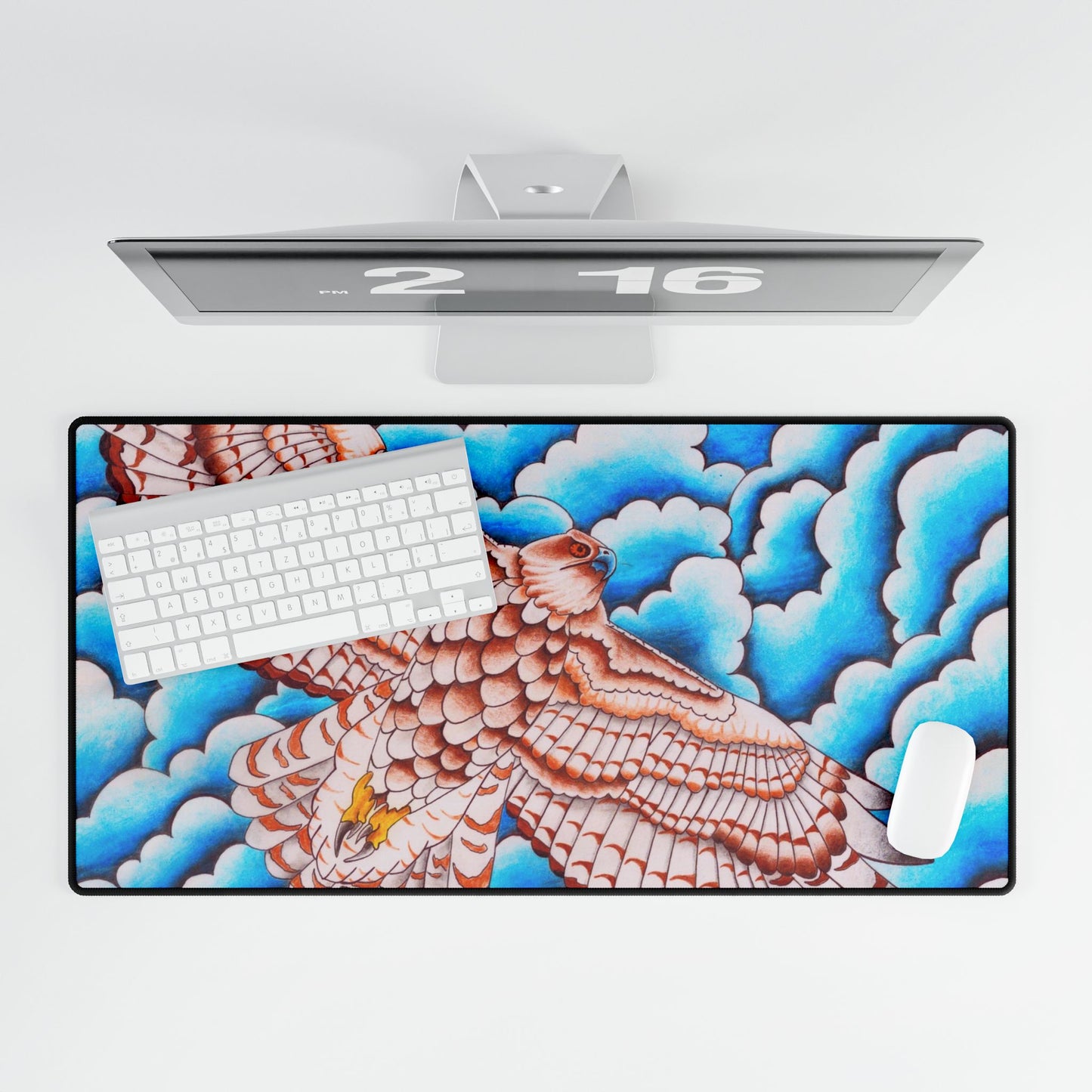 Desk Mat - Hawk Design
