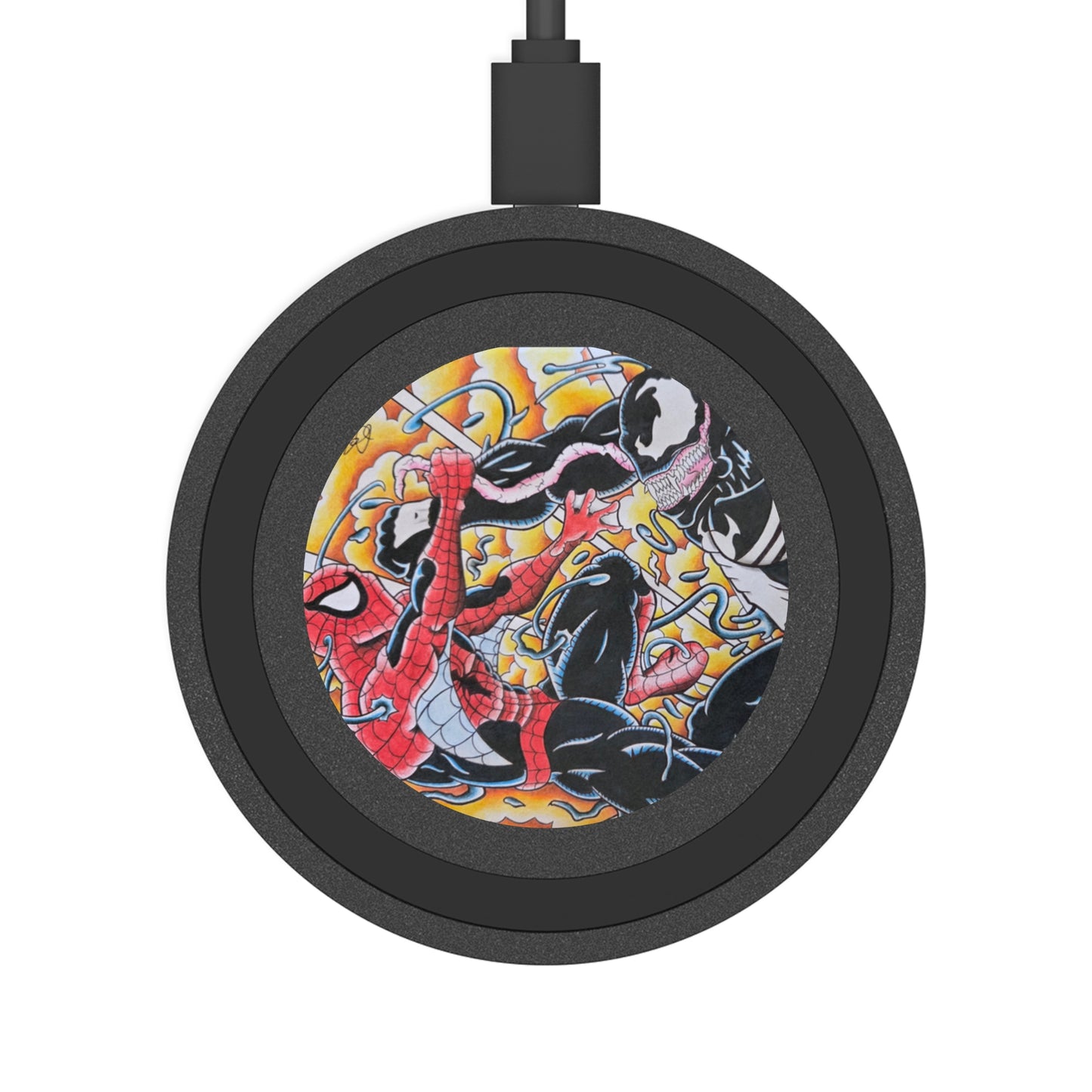 Spiderman vs. Venom Wireless Charging Pad — Superhero Qi Charger