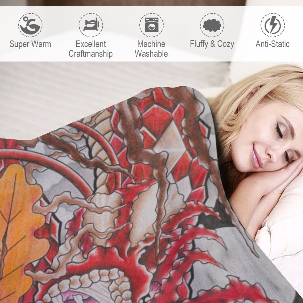 Ultra-Soft Flannel Blanket Multiple Sizes