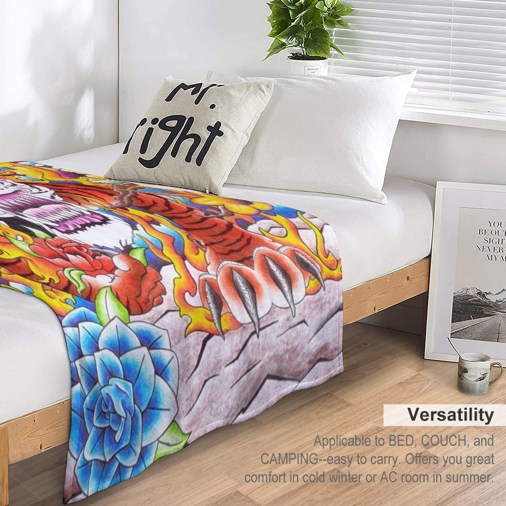 Ultra-Soft Flannel Blanket Multiple Sizes