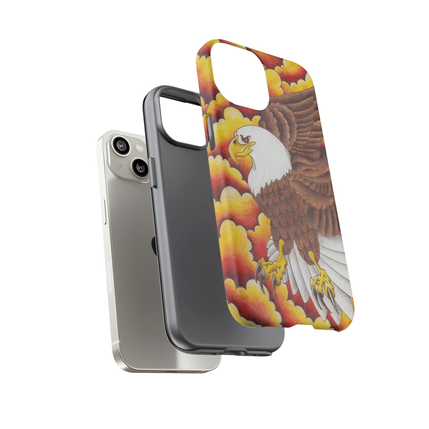 Eagle Phone Case, Tough Cases with Eagle Design, Gift for Wildlife Lovers, Unique Phone Accessories, Stylish Tough Cover