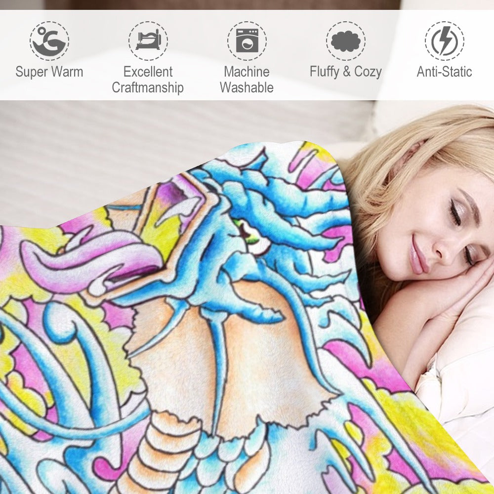 Ultra-Soft Flannel Blanket Multiple Sizes