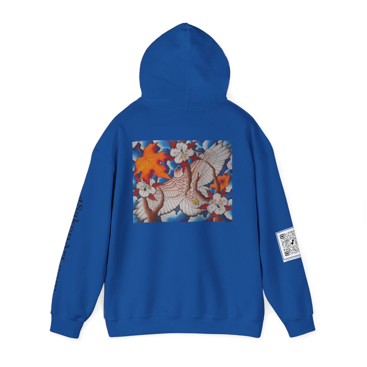 Floral Hawk Hoodie — Hawk with Flowers Sweatshirt