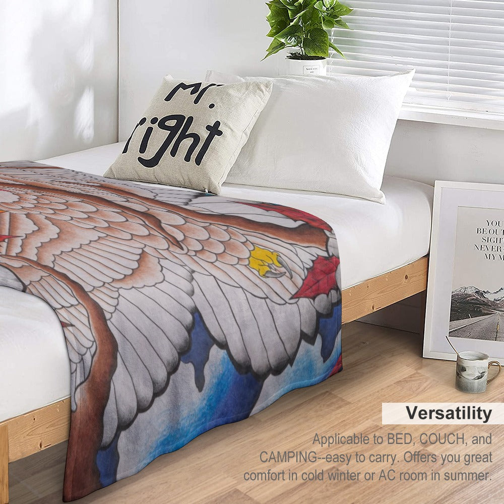 Phoenix & Cherry Blossom Matte Poster — Vibrant Japanese-Inspired Wall Art