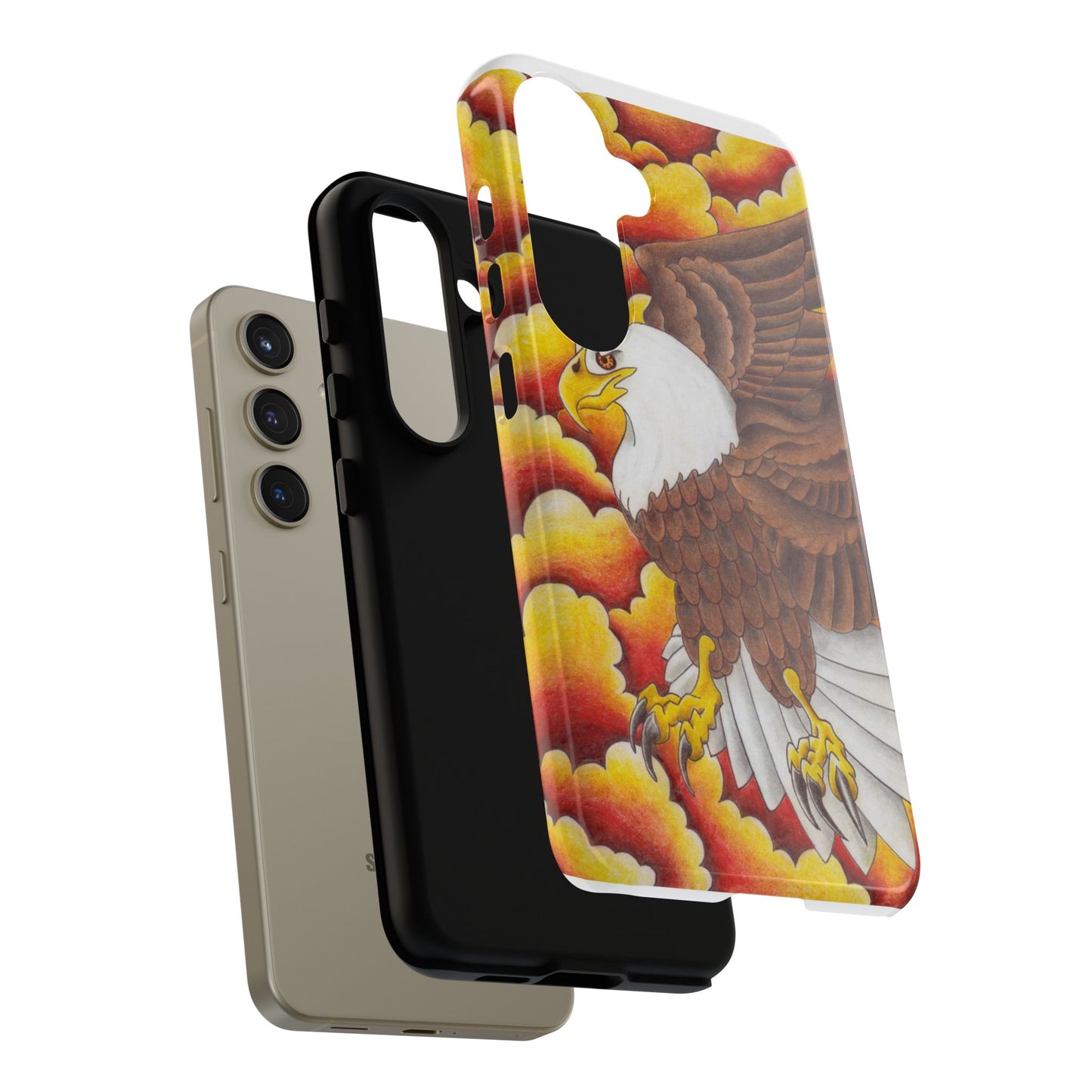 Eagle Phone Case, Tough Cases with Eagle Design, Gift for Wildlife Lovers, Unique Phone Accessories, Stylish Tough Cover