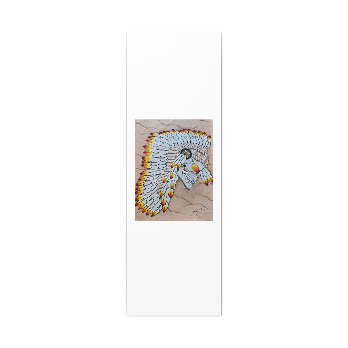 Chief Skull Matte Canvas Wall Art (Stretched 1.25")