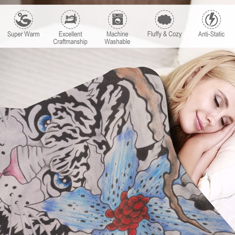 Ultra-Soft Flannel Blanket Multiple Sizes