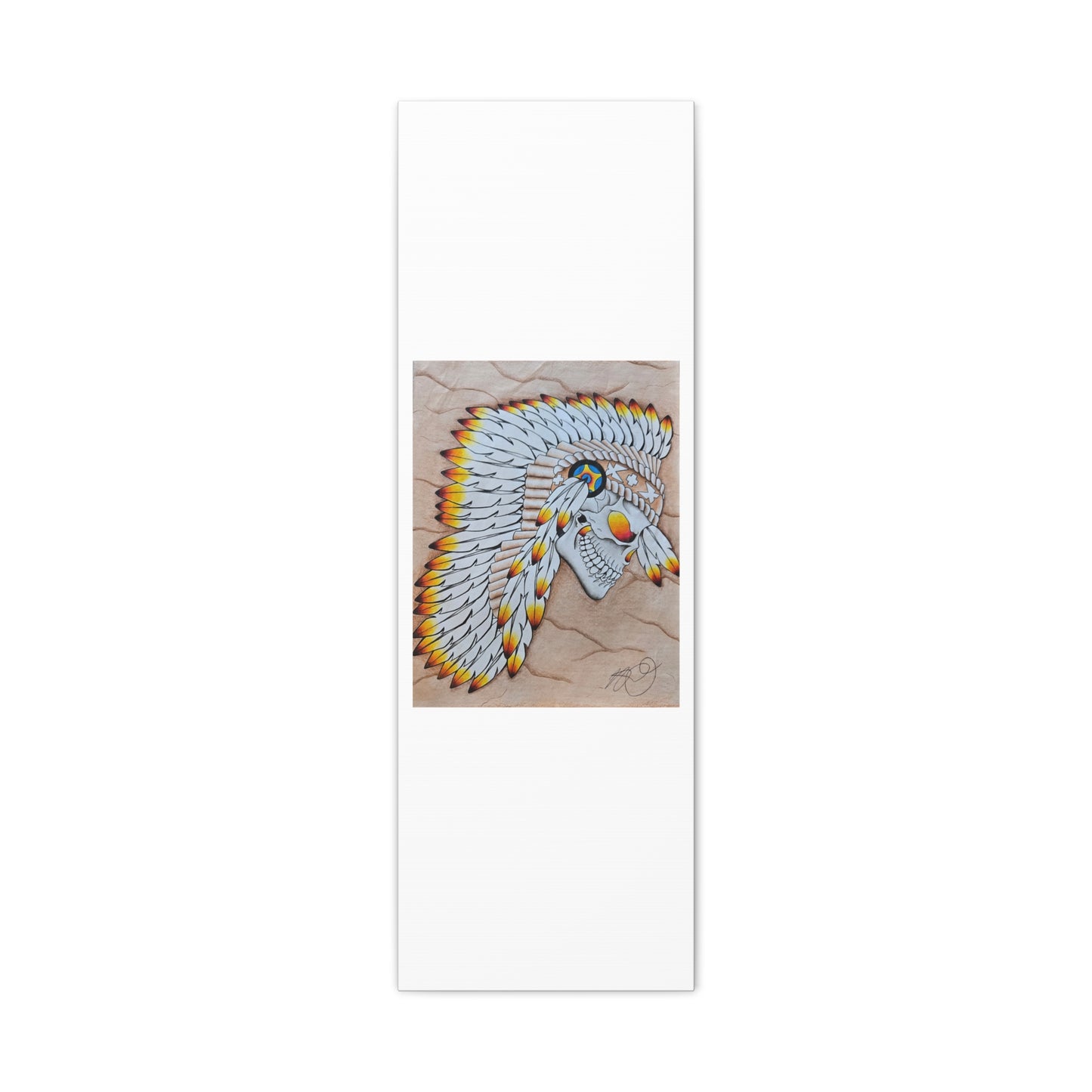 Chief Skull Matte Canvas Wall Art (Stretched 1.25")