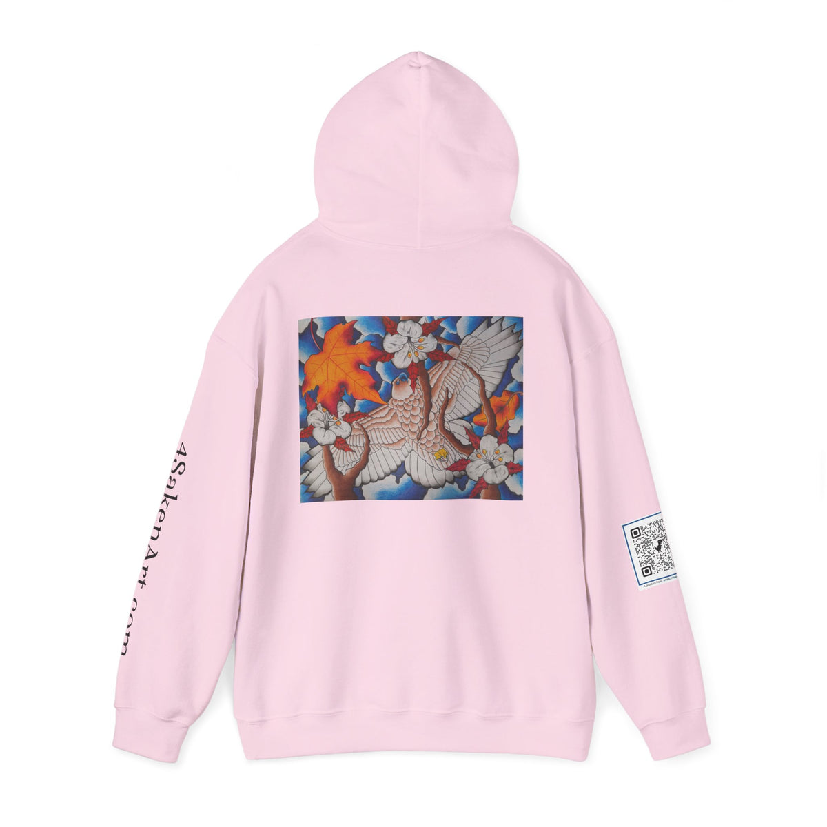 Floral Hawk Hoodie — Hawk with Flowers Sweatshirt