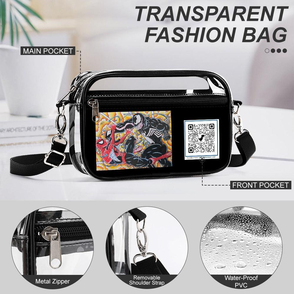 Transparent satchel set Two piece New