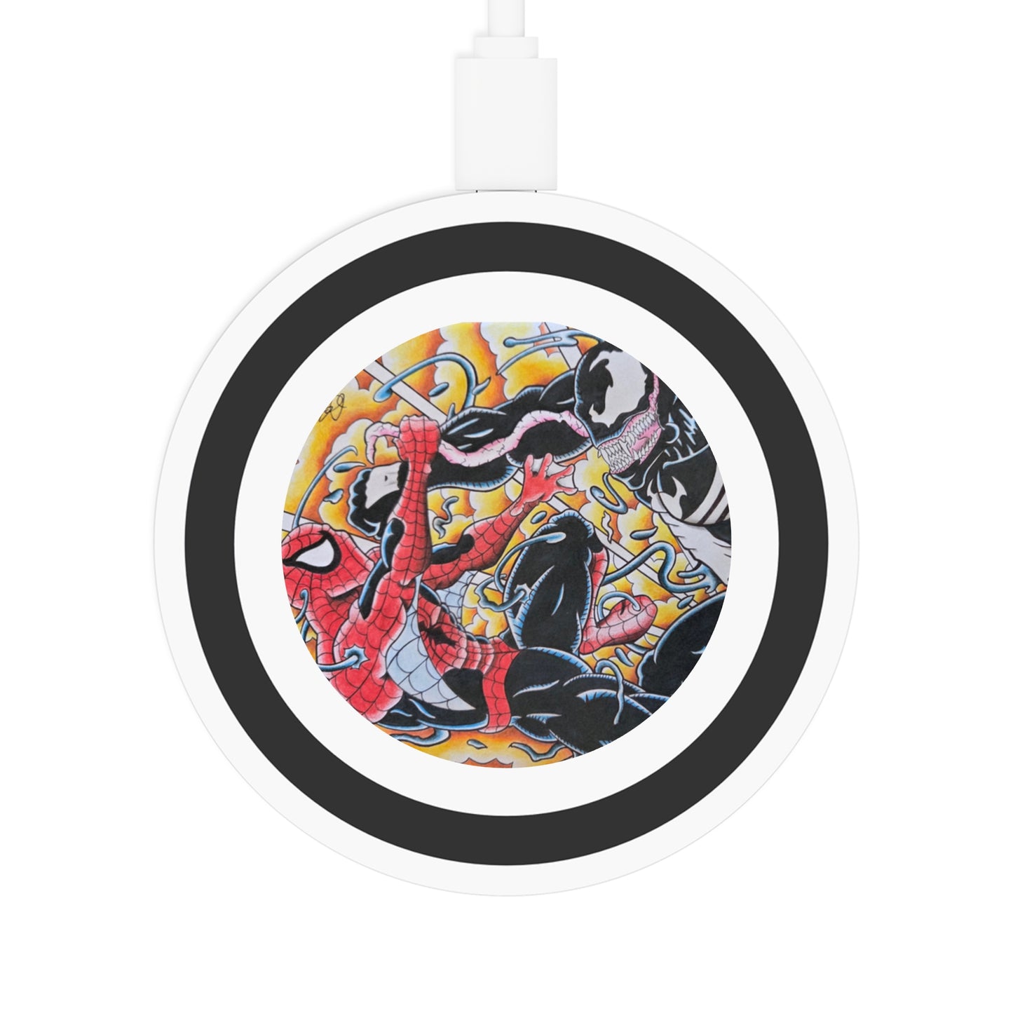Spiderman vs. Venom Wireless Charging Pad — Superhero Qi Charger