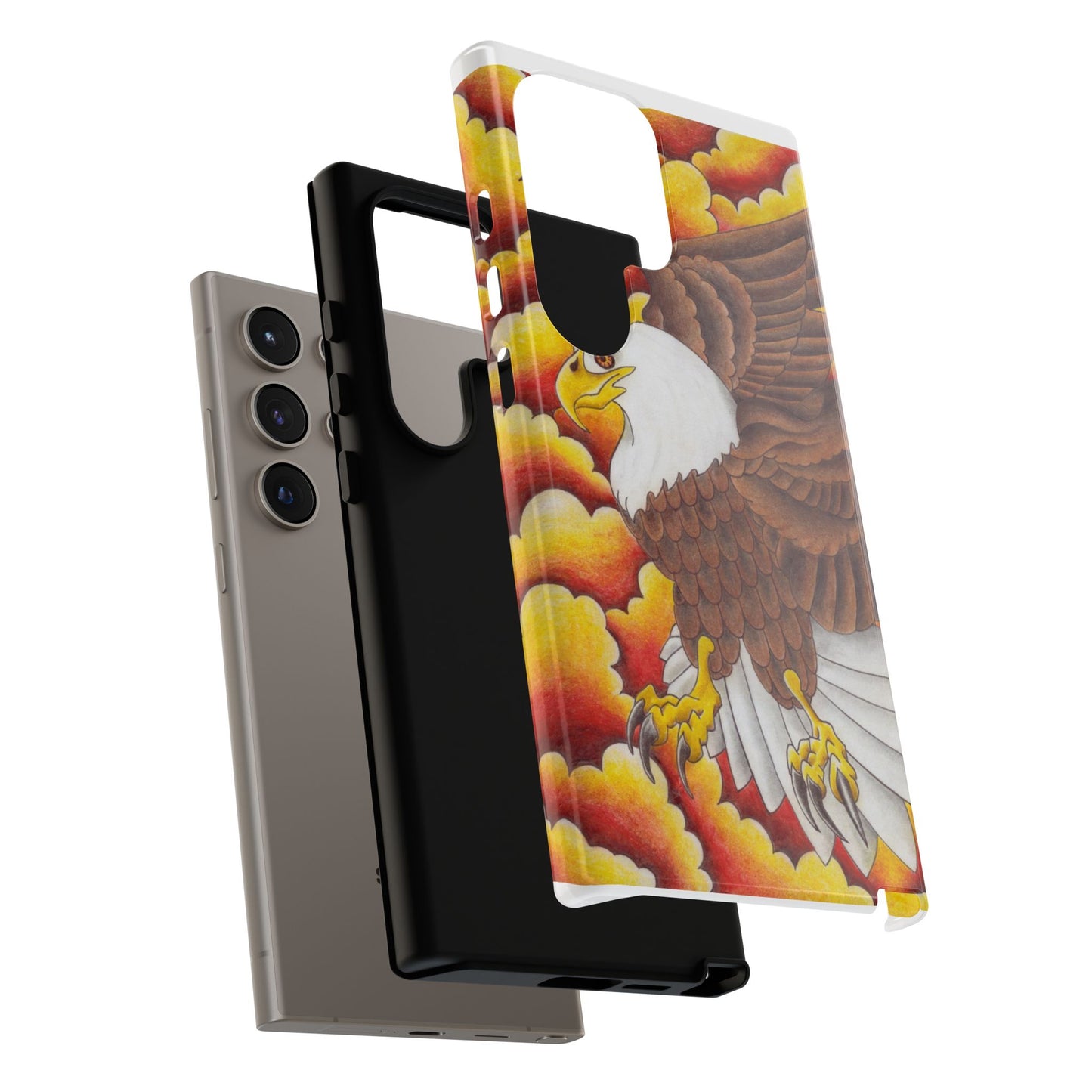 Eagle Phone Case, Tough Cases with Eagle Design, Gift for Wildlife Lovers, Unique Phone Accessories, Stylish Tough Cover