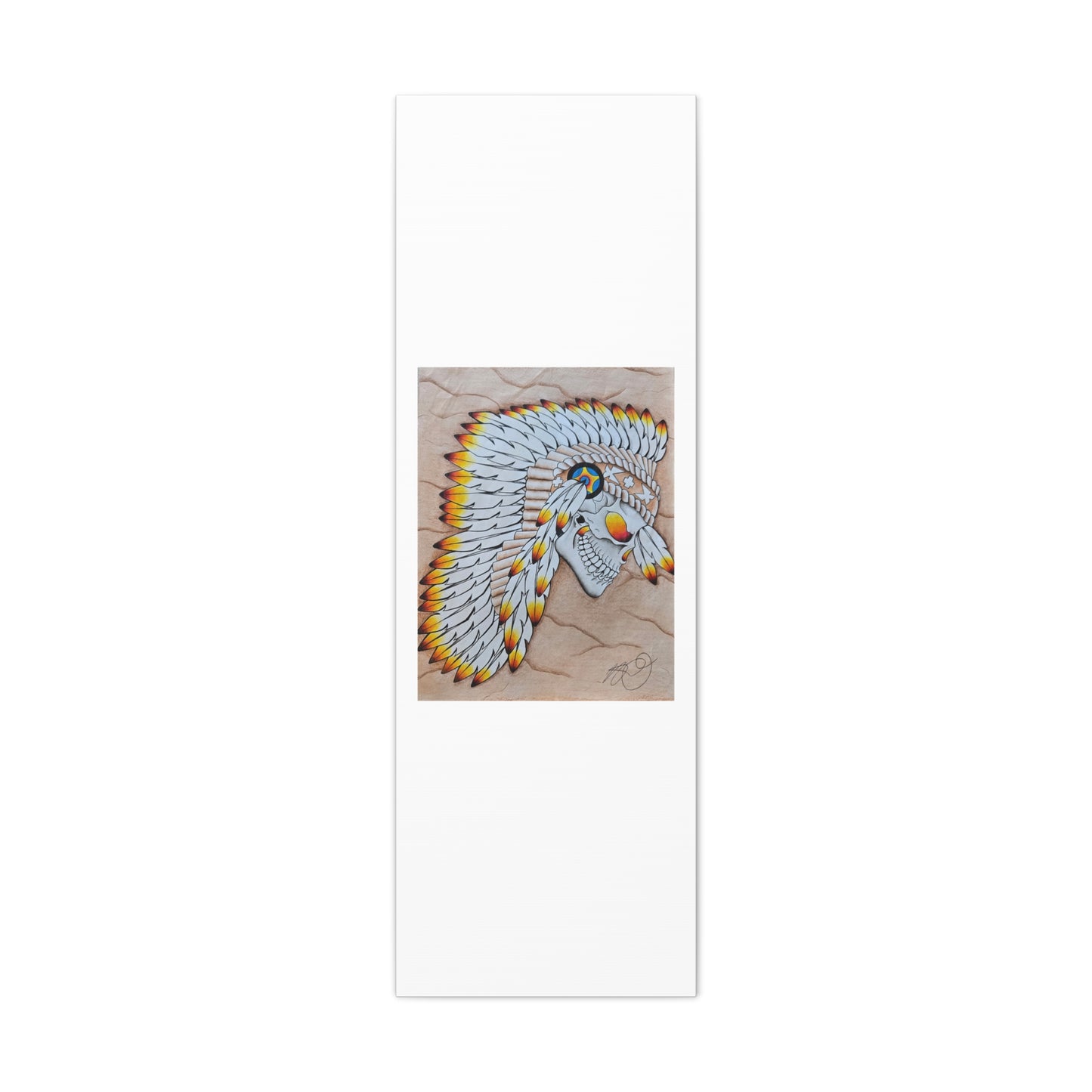 Chief Skull Matte Canvas Wall Art (Stretched 1.25")
