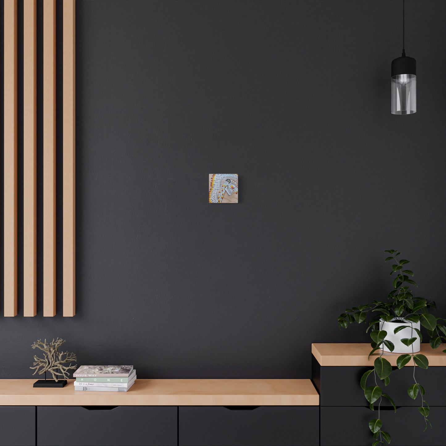 Chief Skull Matte Canvas Wall Art (Stretched 1.25")