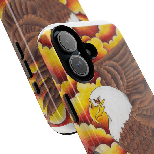 Eagle Phone Case, Tough Cases with Eagle Design, Gift for Wildlife Lovers, Unique Phone Accessories, Stylish Tough Cover
