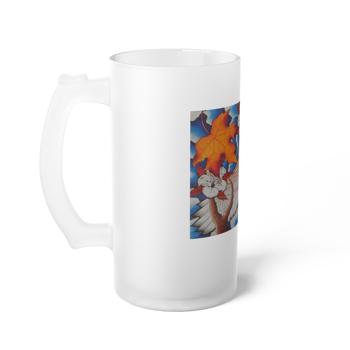 Frosted Glass Beer Mug