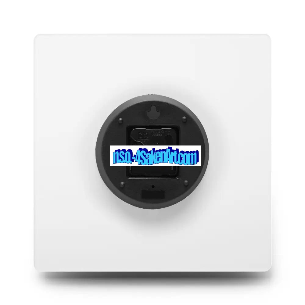 Acrylic Wall Clock — Vibrant Floral & Hawk Art Decorative Clock Home Decor