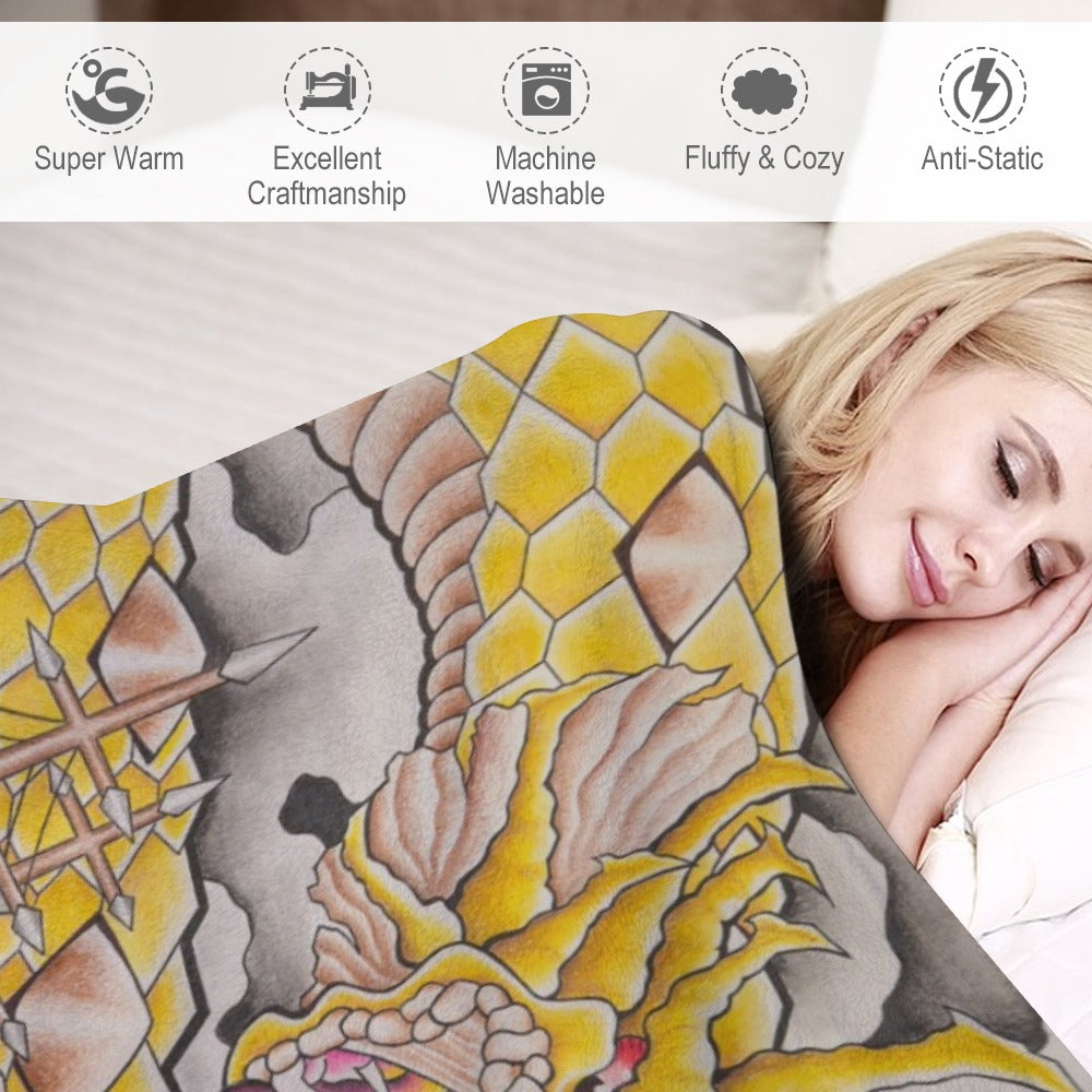 Ultra-Soft Flannel Blanket Multiple Sizes