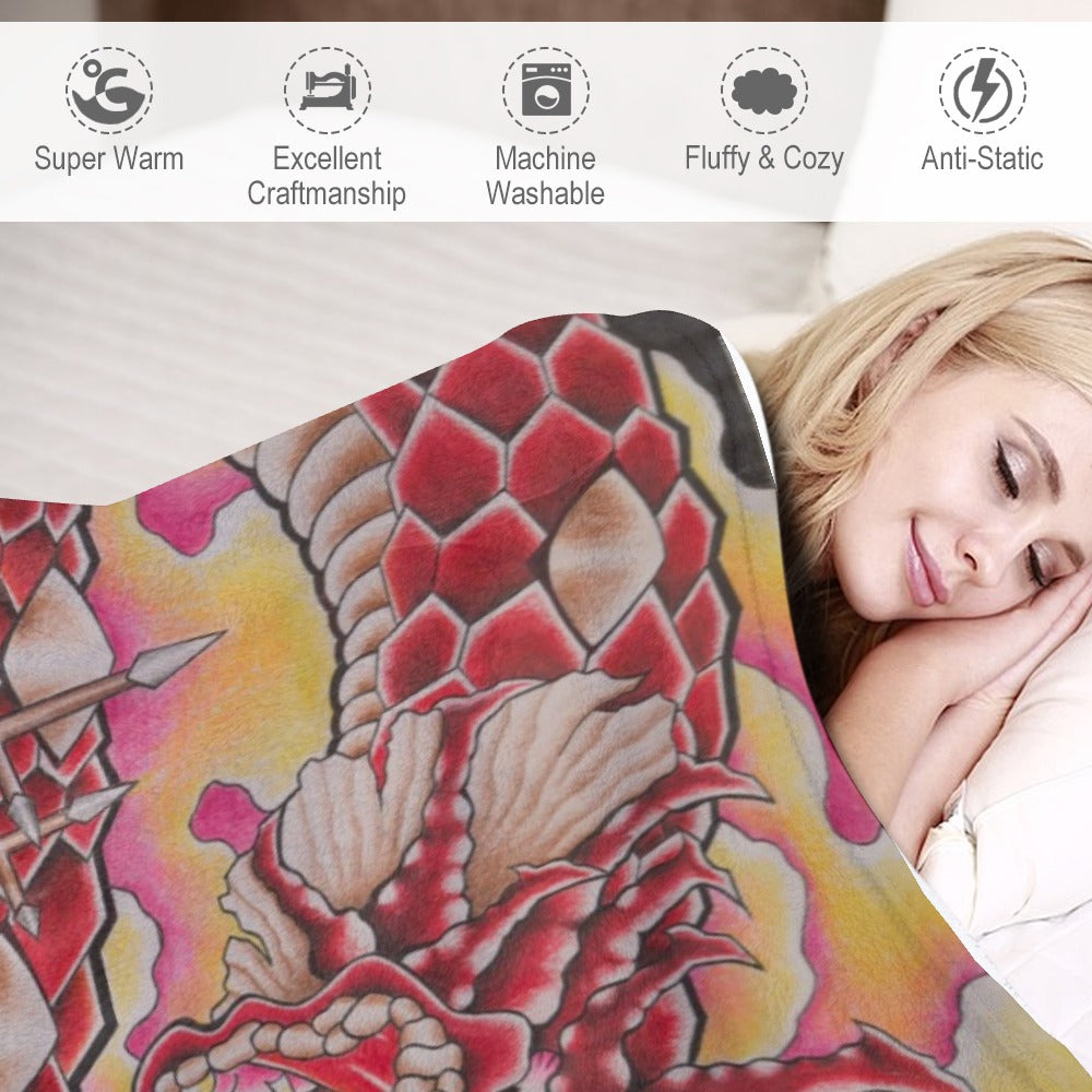 Ultra-Soft Flannel Blanket Multiple Sizes