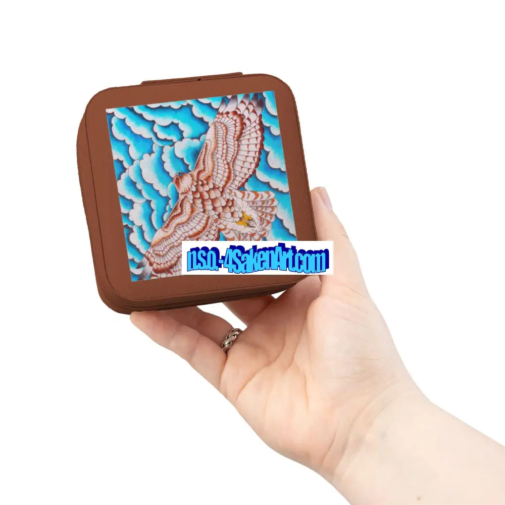 Chic Travel Jewelry Case Brown / 4’’ x 4’’ x 2’’ Home Decor