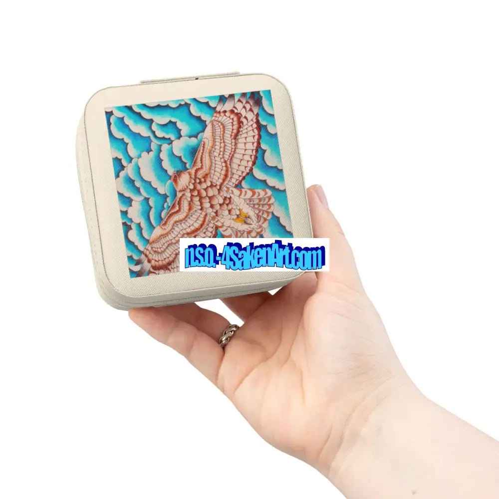 Chic Travel Jewelry Case Ivory / 4’’ x 4’’ x 2’’ Home Decor