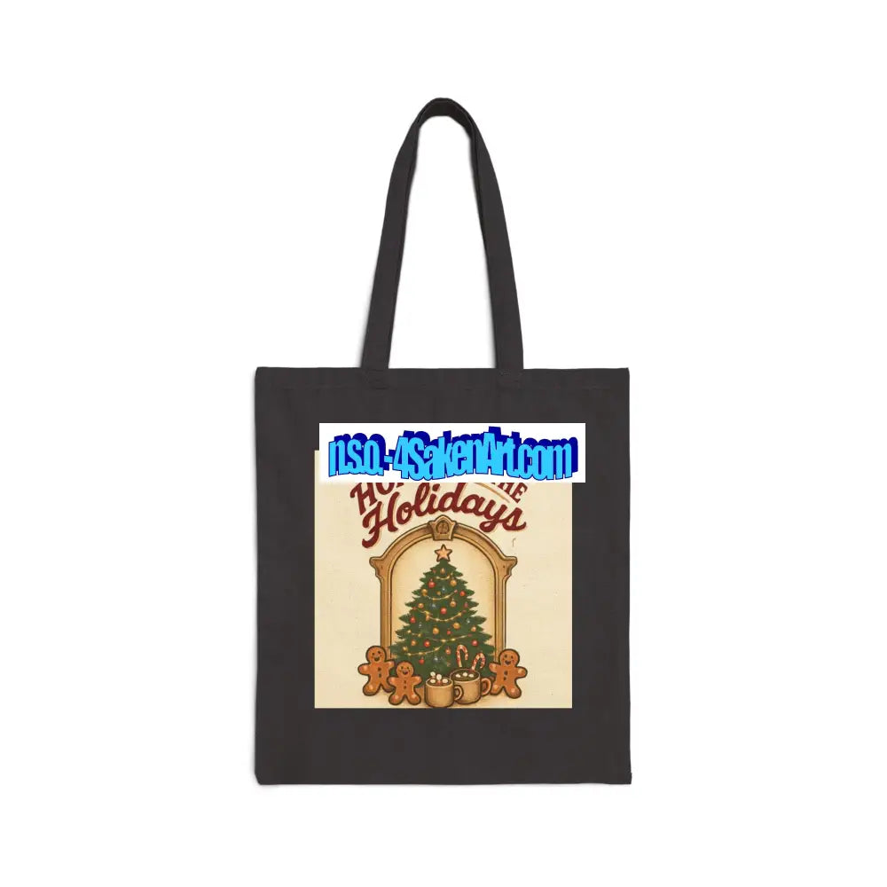 Cotton Canvas Tote Bag Black / 15’’ x 16’’ Bags