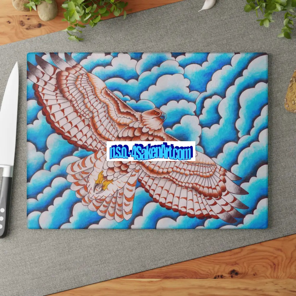 Cutting Board - Hawk Glass Cutting Board Home Decor