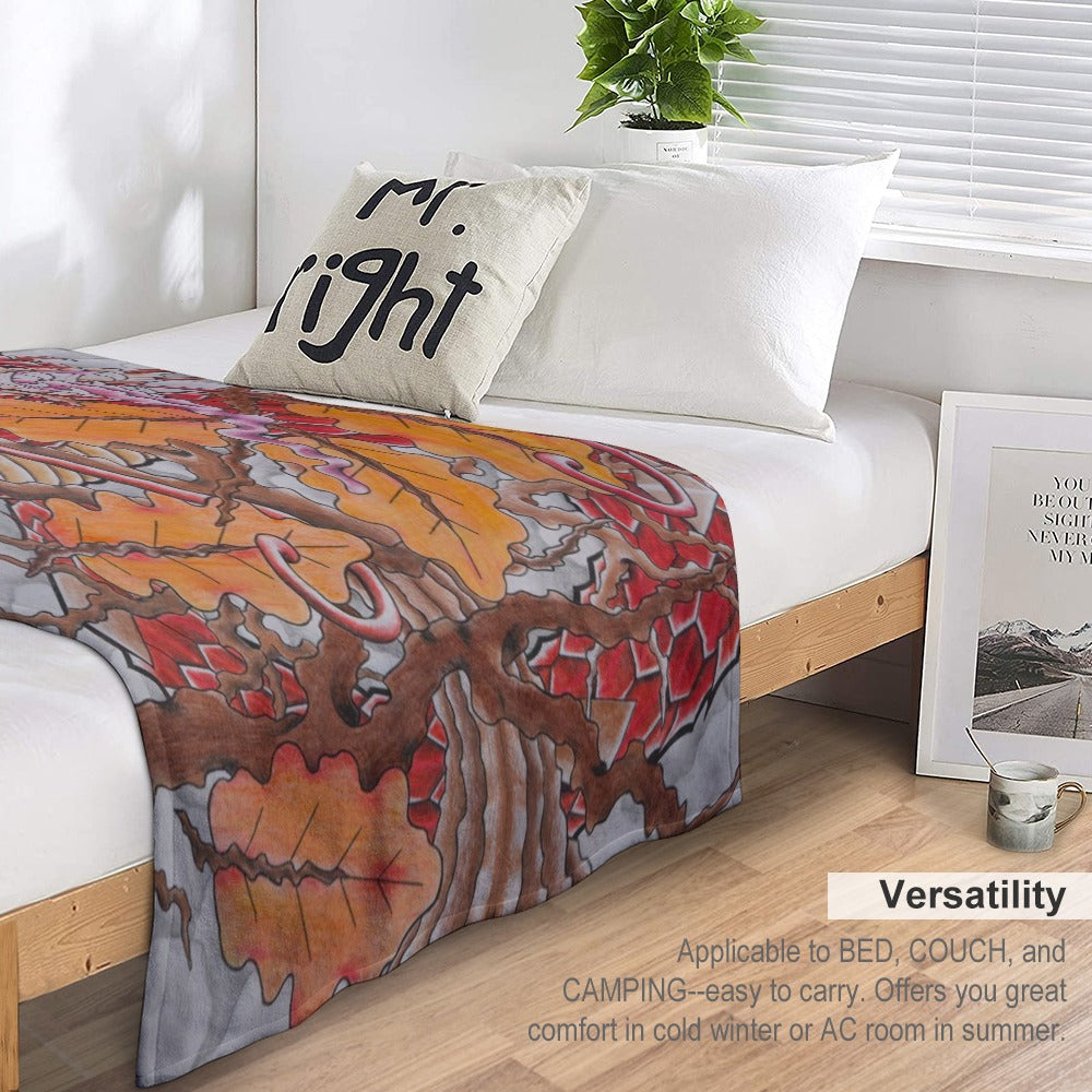 Ultra-Soft Flannel Blanket Multiple Sizes