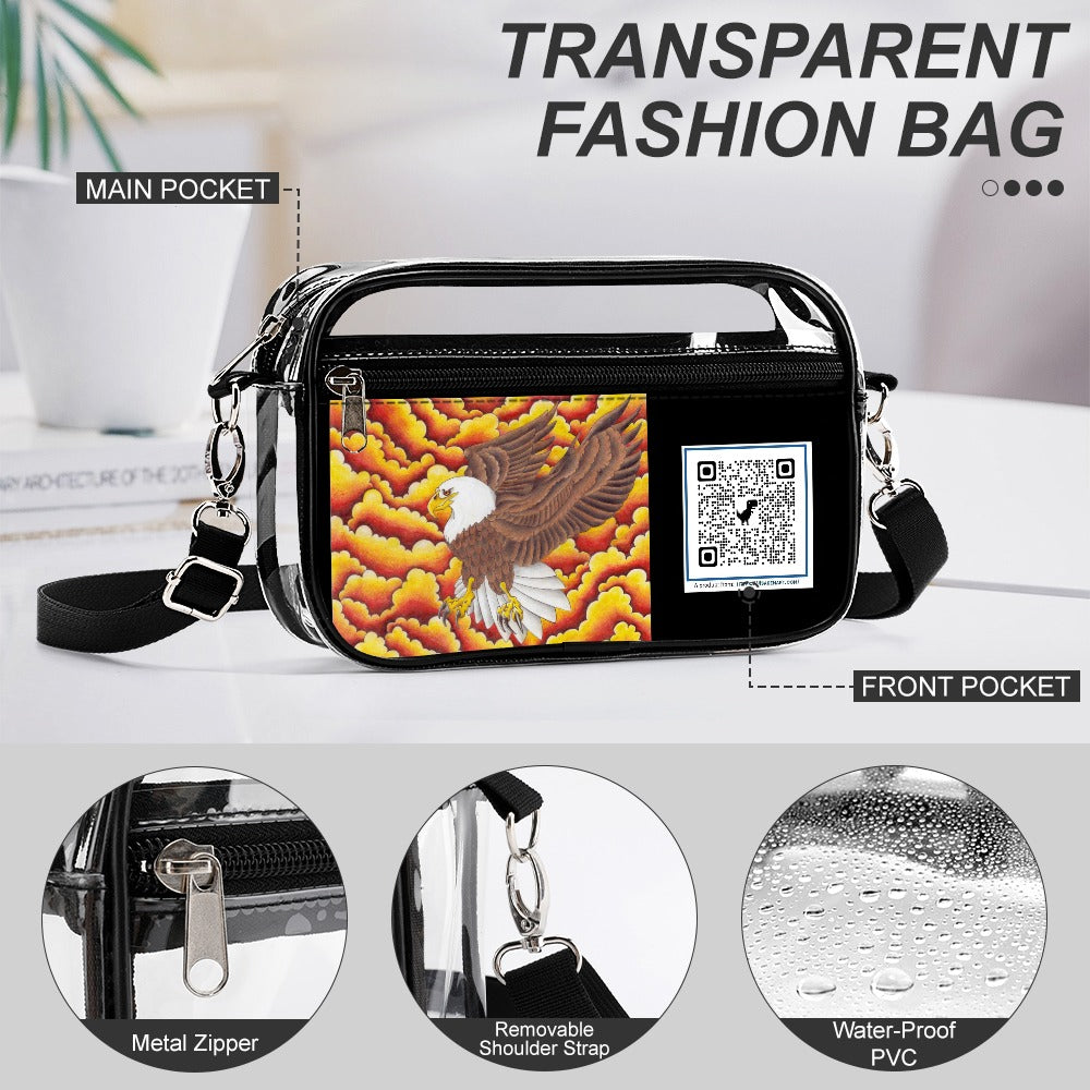 Transparent satchel set Two piece New