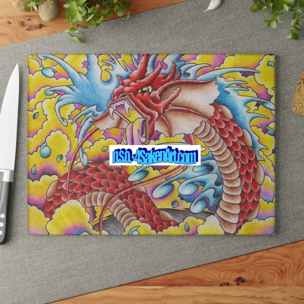 Dragon Glass Cutting Board Home Decor