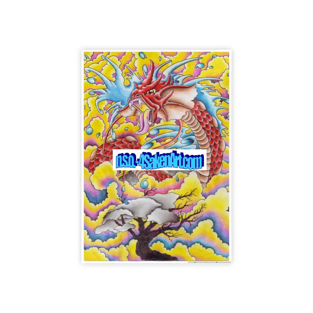 Dragon Glass Poster 16.5’’ x 23.4’’ (Vertical) / Glossy Poster