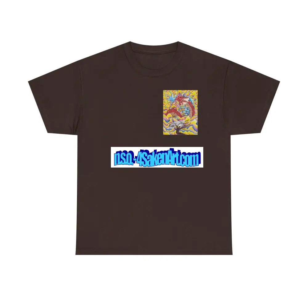 Dragon Print Tee Dark Chocolate / S T-Shirt