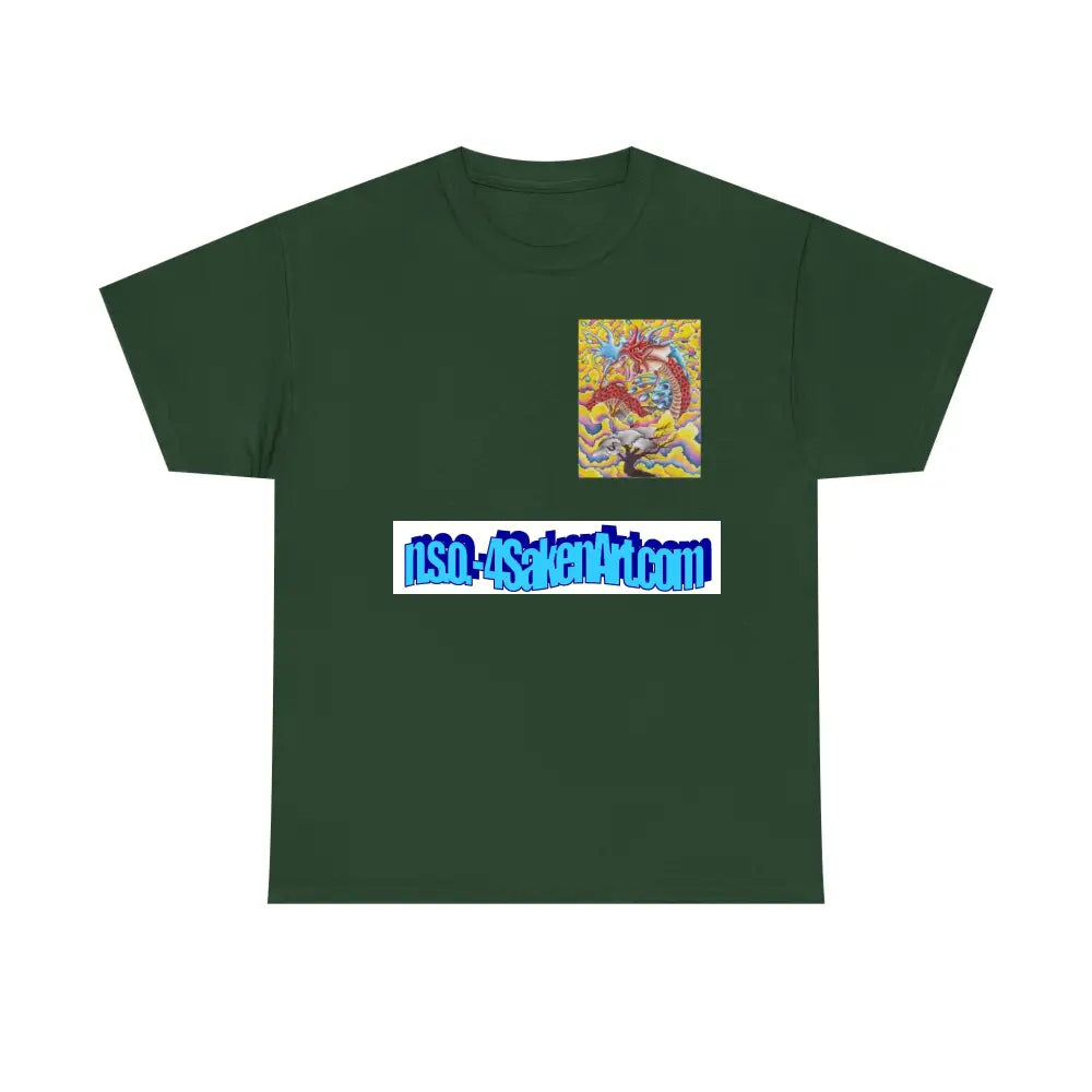 Dragon Print Tee Forest Green / S T-Shirt