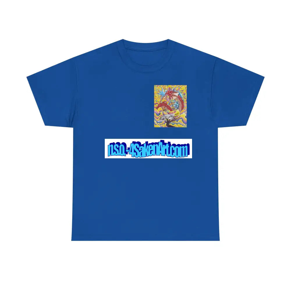 Dragon Print Tee Royal / S T-Shirt