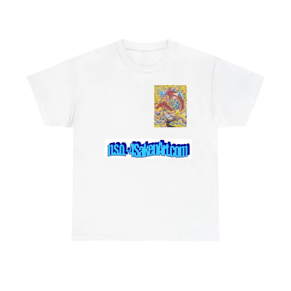 Dragon Print Tee White / S T-Shirt