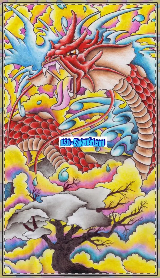 Dragon Tablecloth 58’’ × 102’’ / Cotton Twill Home Decor