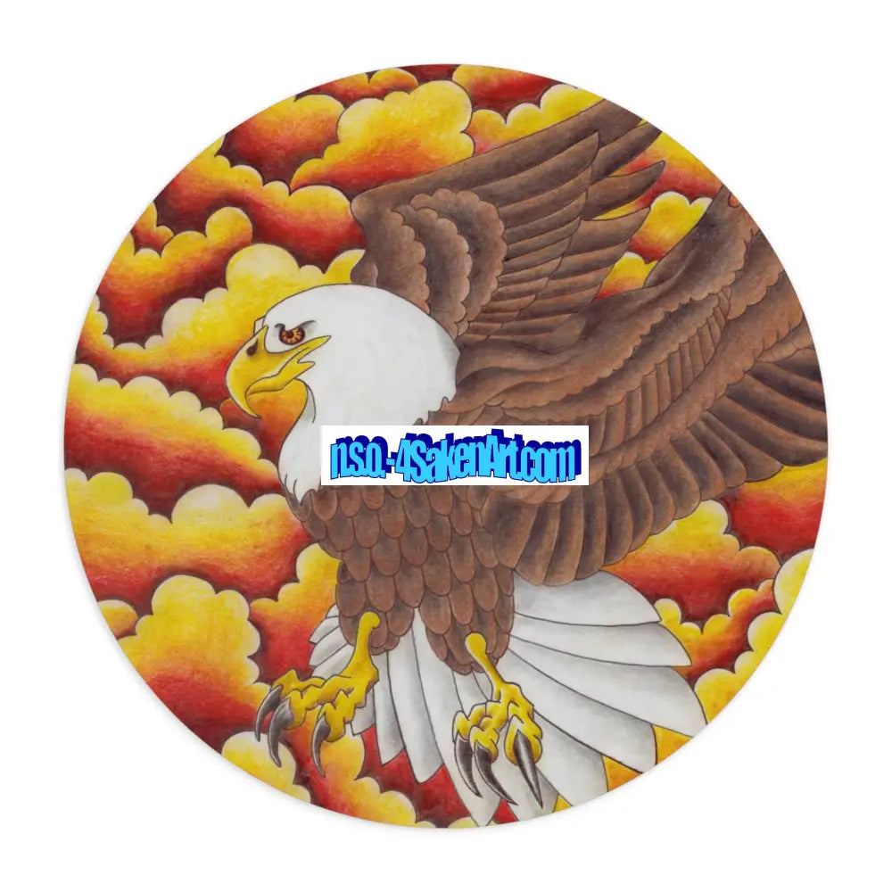 Eagle Art Mouse Pad Custom Gaming Mousepad Unique Office Decor Wildlife Mouse Mat Gift for Eagle Lovers Professionally
