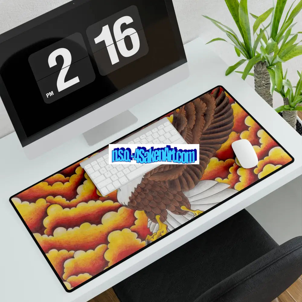 Eagle Desk Mat 31.5’’ × 15.5’’ Home Decor