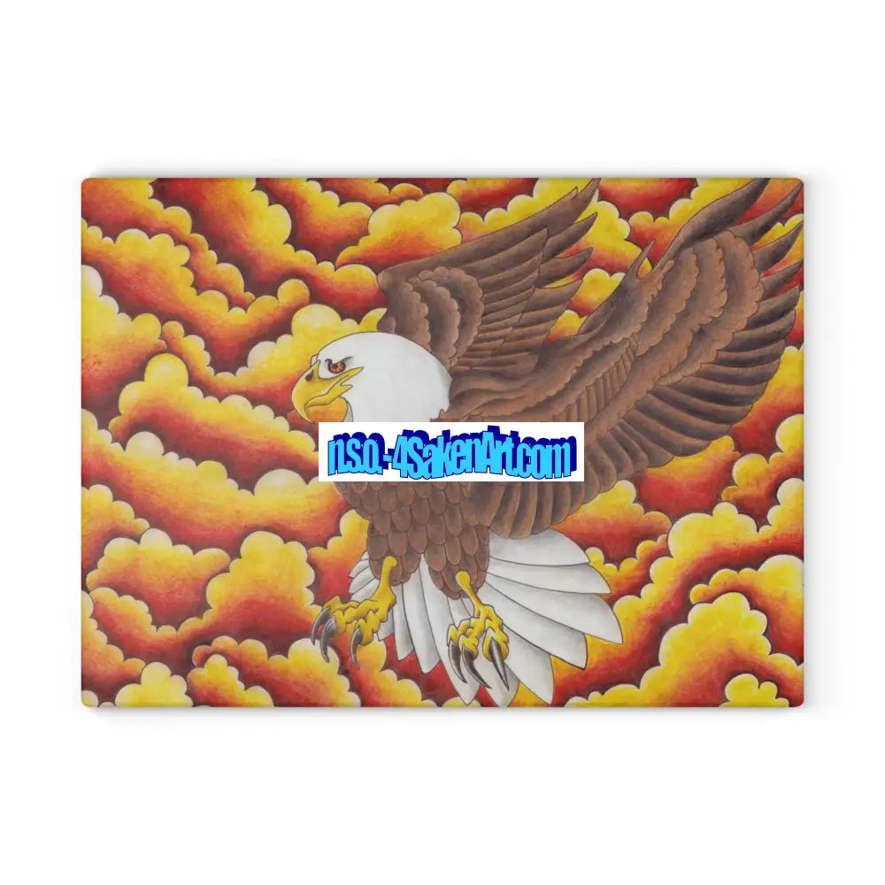 Eagle Glass Cutting Board 11’’ x 15’’ / Rectangle Home Decor