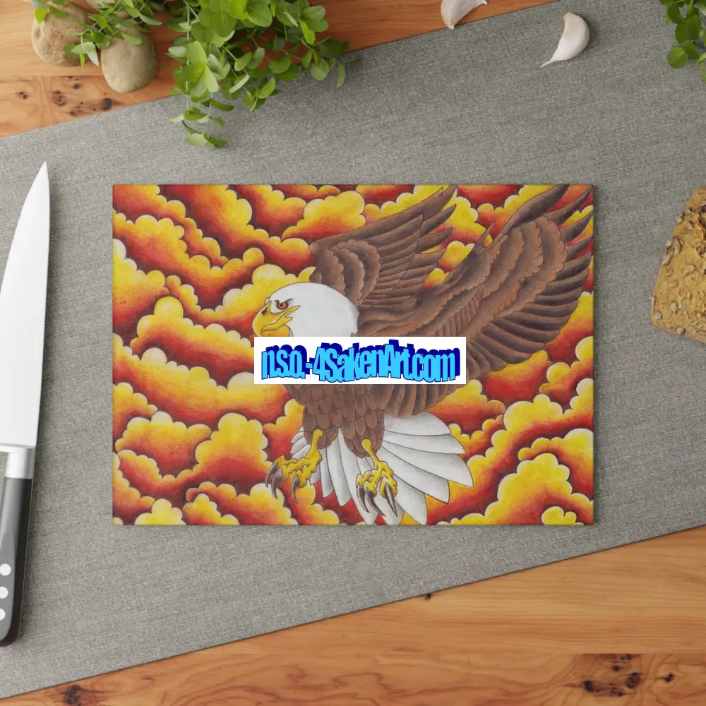 Eagle Glass Cutting Board 8’’ x 11’’ / Rectangle Home Decor