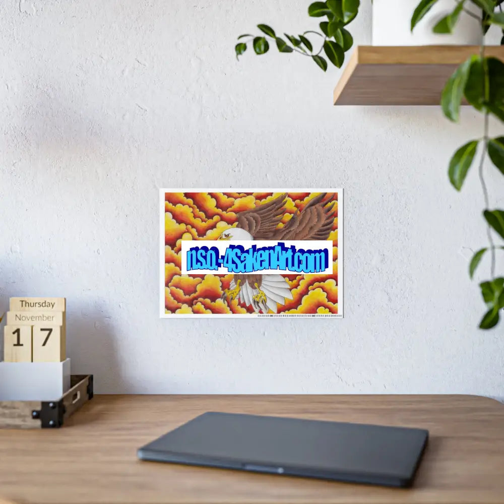 Eagle Gloss Poster 16.5’’ x 11.7’’ (Horizontal) / Glossy Poster