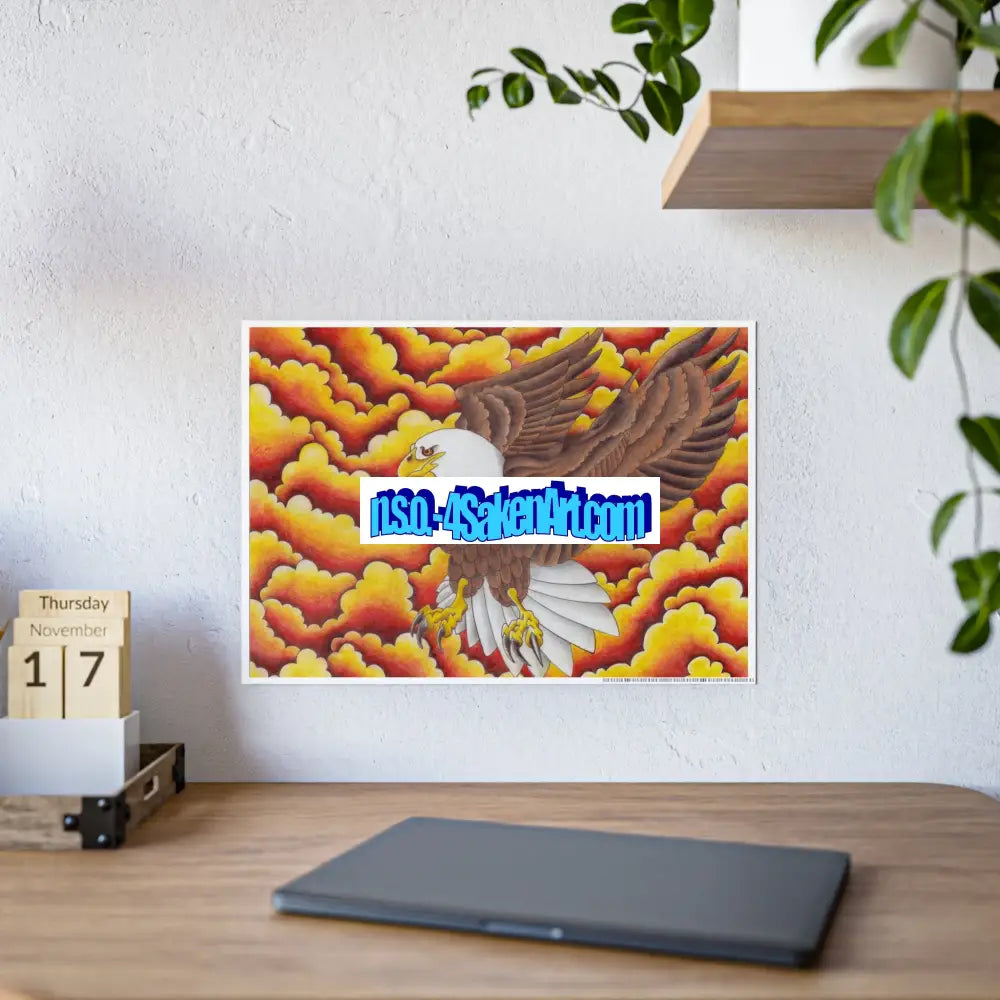Eagle Gloss Poster 23.4’’ x 16.5’’ (Horizontal) / Glossy Poster