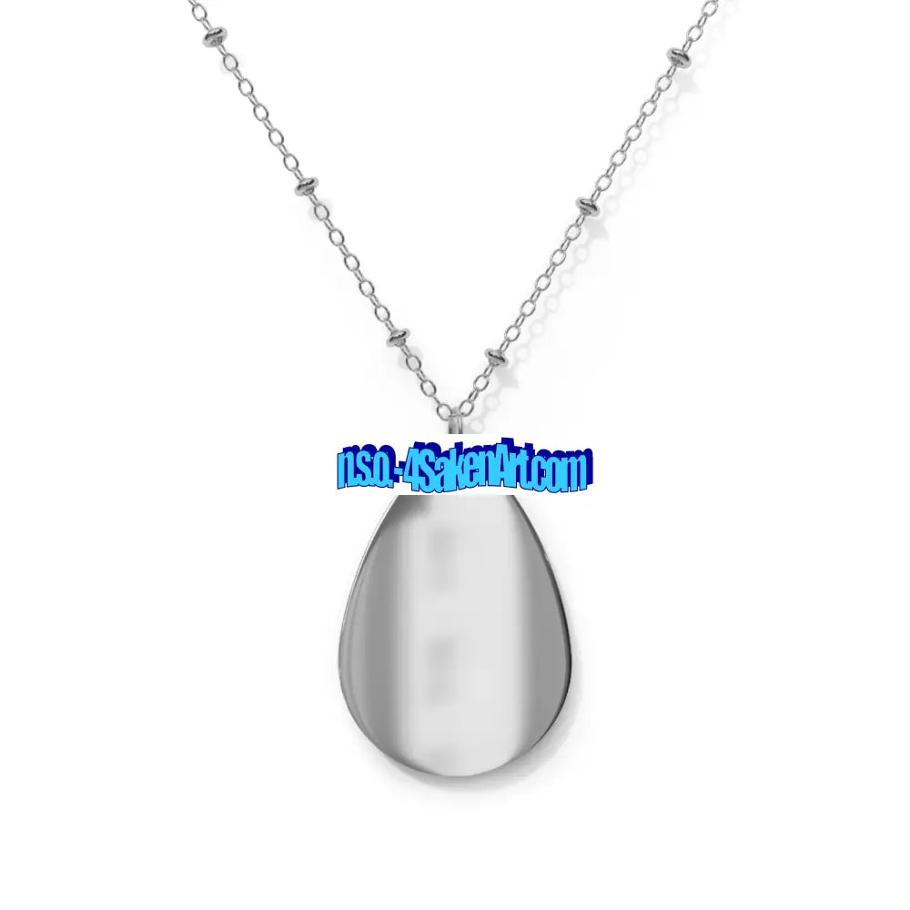 Eagle Oval Necklace - Symbol of Strength and Freedom One Size / Silver Accessories