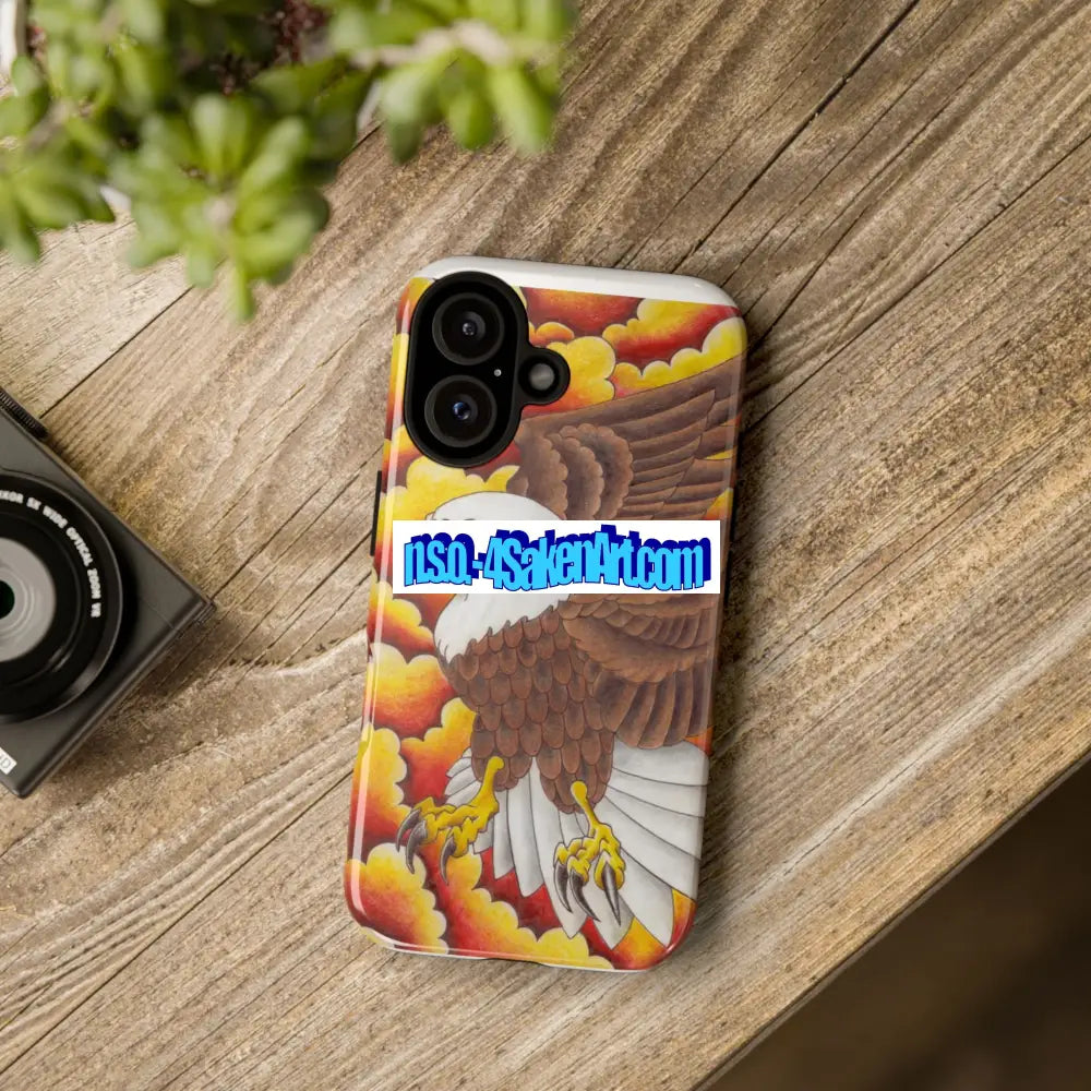 Eagle Phone Case Tough Cases with Eagle Design Gift for Wildlife Lovers Unique Phone Accessories Stylish Tough Cover