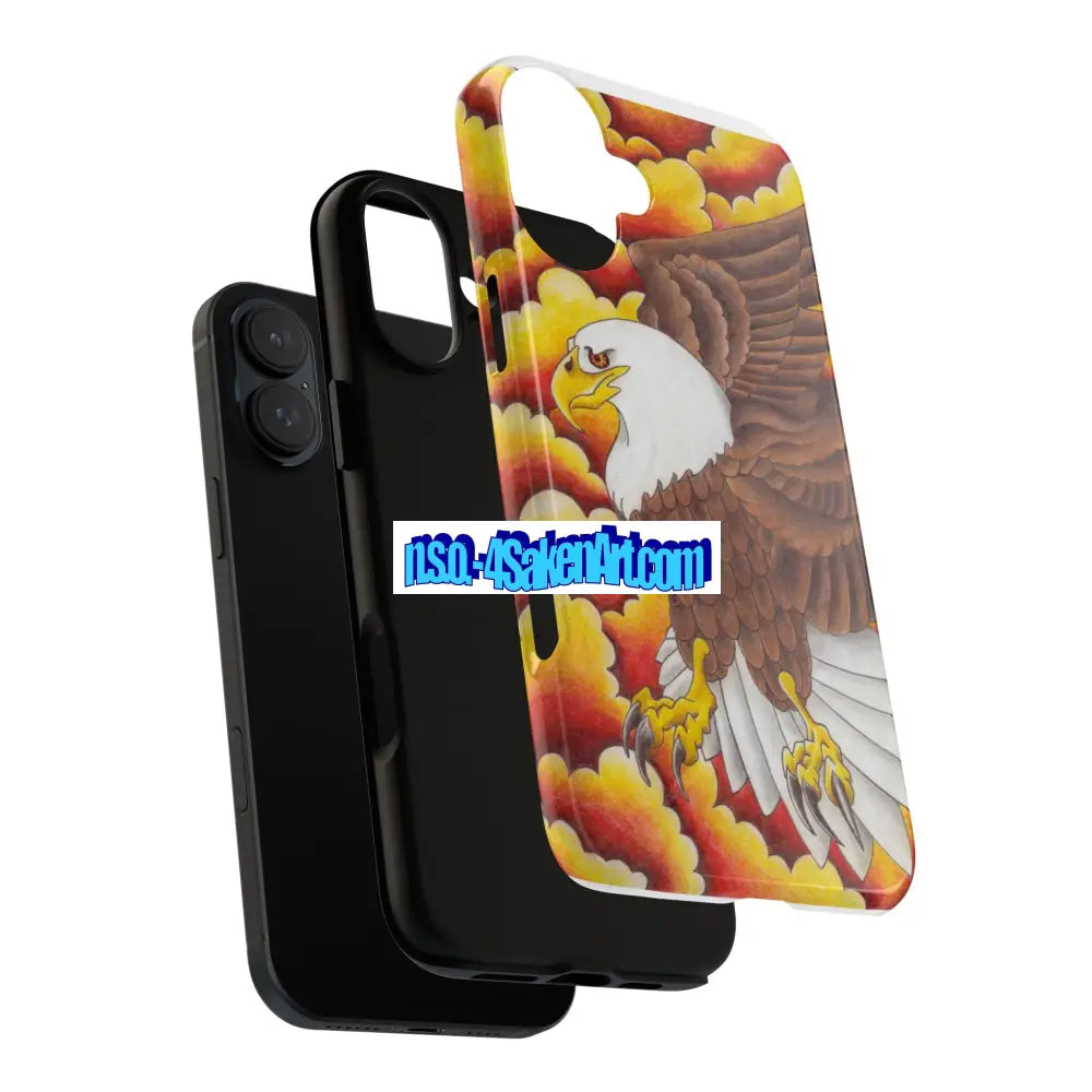 Eagle Phone Case Tough Cases with Eagle Design Gift for Wildlife Lovers Unique Phone Accessories Stylish Tough Cover
