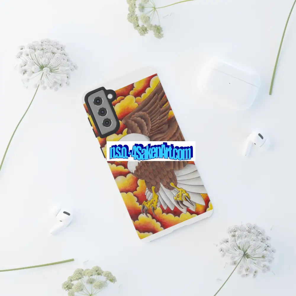 Eagle Phone Case Tough Cases with Eagle Design Gift for Wildlife Lovers Unique Phone Accessories Stylish Tough Cover