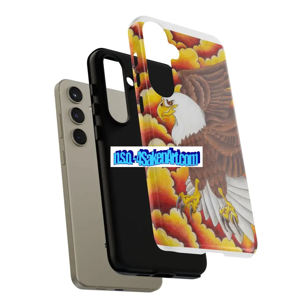 Eagle Phone Case Tough Cases with Eagle Design Gift for Wildlife Lovers Unique Phone Accessories Stylish Tough Cover